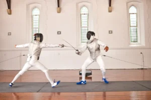 people training with sword and fight in fencing c 2023 11 27 05 33 09 utc